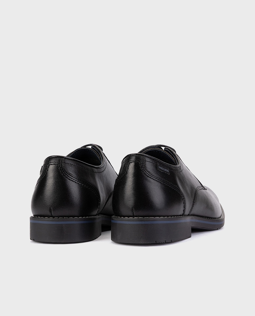 Imagen 2 de Zapatos de cordones de hombre de piel con plantilla acolchada en color - Pikolinos - Negro Negro