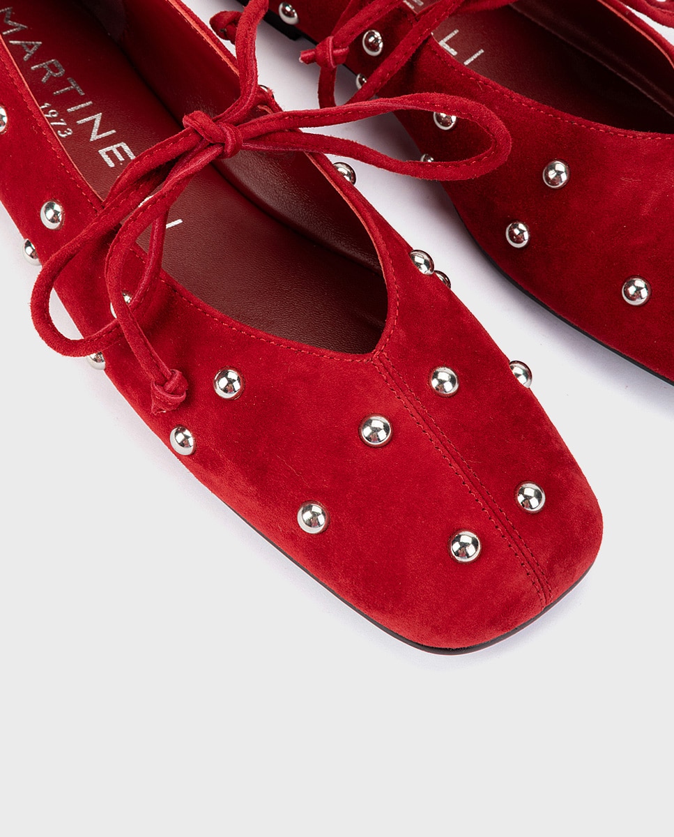 Imagen 4 de Bailarinas con cintas para mujer - Martinelli - Rojo Granate Rojo Granate