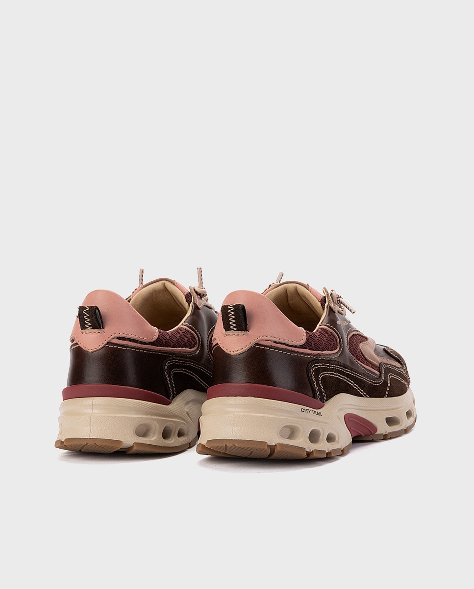 Zapatillas de mujer de piel con plantilla memory foam y suela extraligera - Pikolinos - Marrón oscuro Marrón oscuro-2