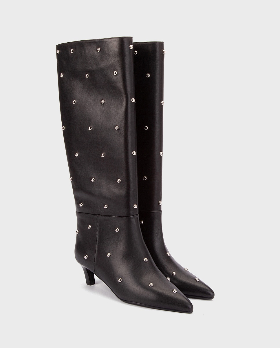 Imagen 3 de Botas de mujer de piel en color - Martinelli - Negro Negro