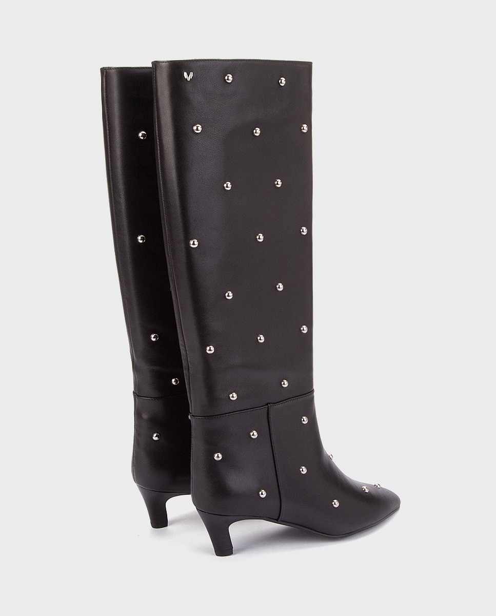 Imagen 2 de Botas de mujer de piel en color - Martinelli - Negro Negro
