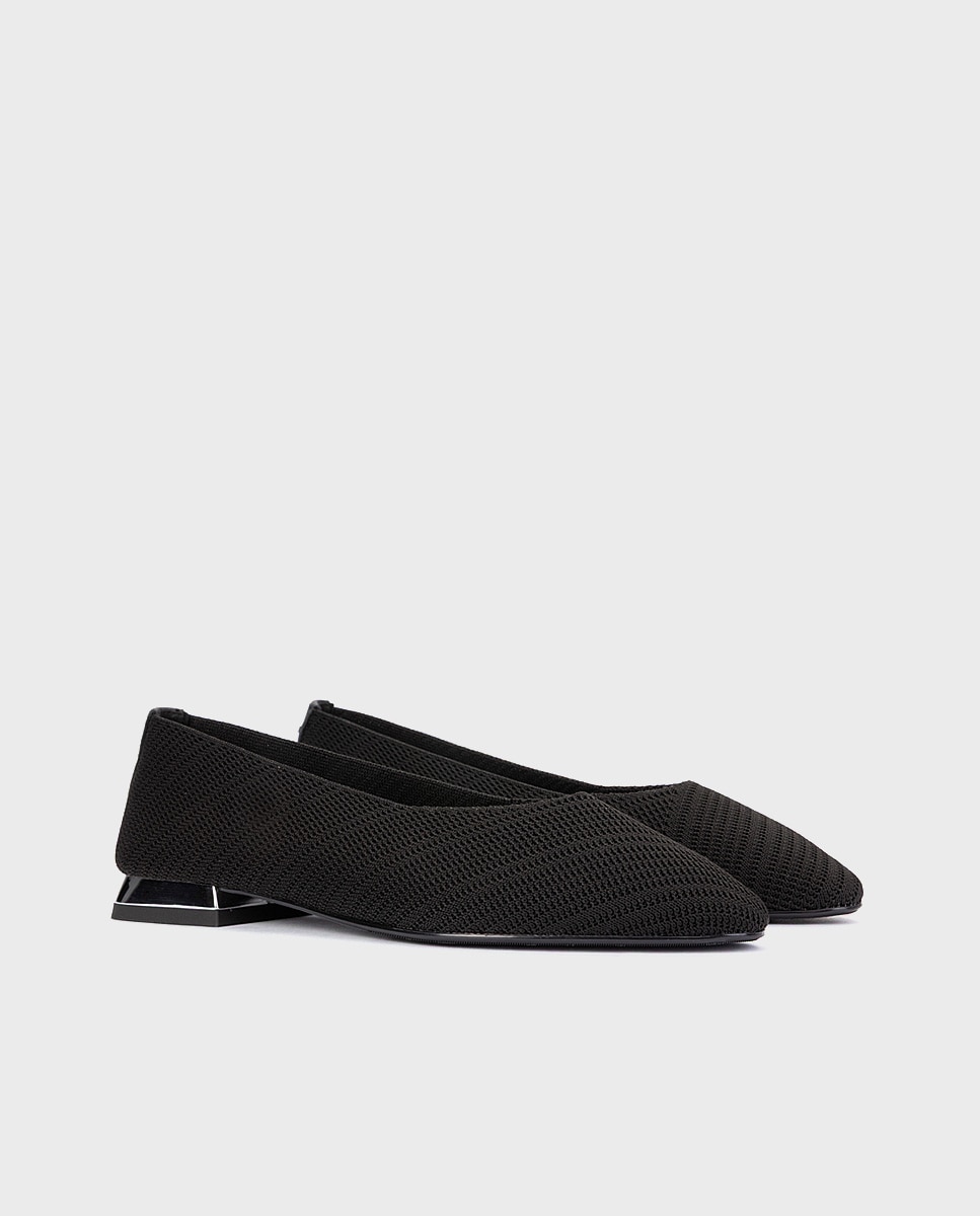 Bailarinas de mujer de piel con plantilla acolchada - Martinelli - Negro Negro-3