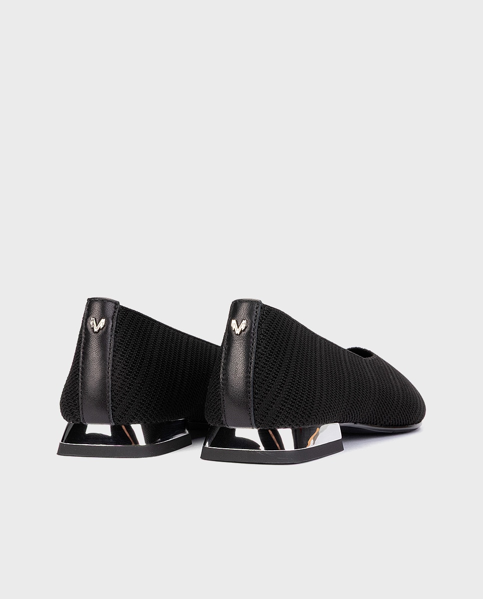 Bailarinas de mujer de piel con plantilla acolchada - Martinelli - Negro Negro-2