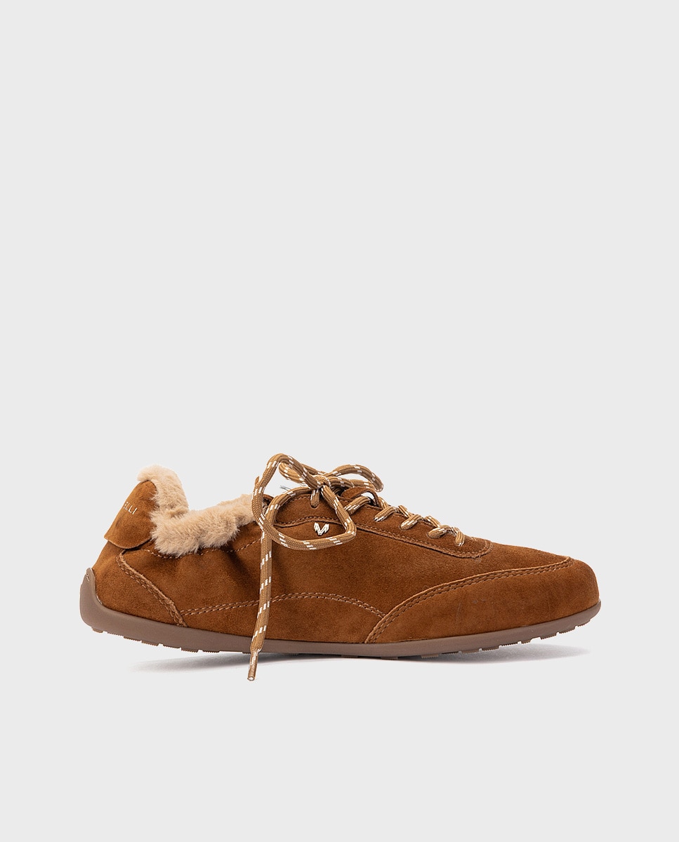 Zapatillas de mujer de piel con cordones en color - Martinelli - Marrón oscuro Marrón oscuro-1