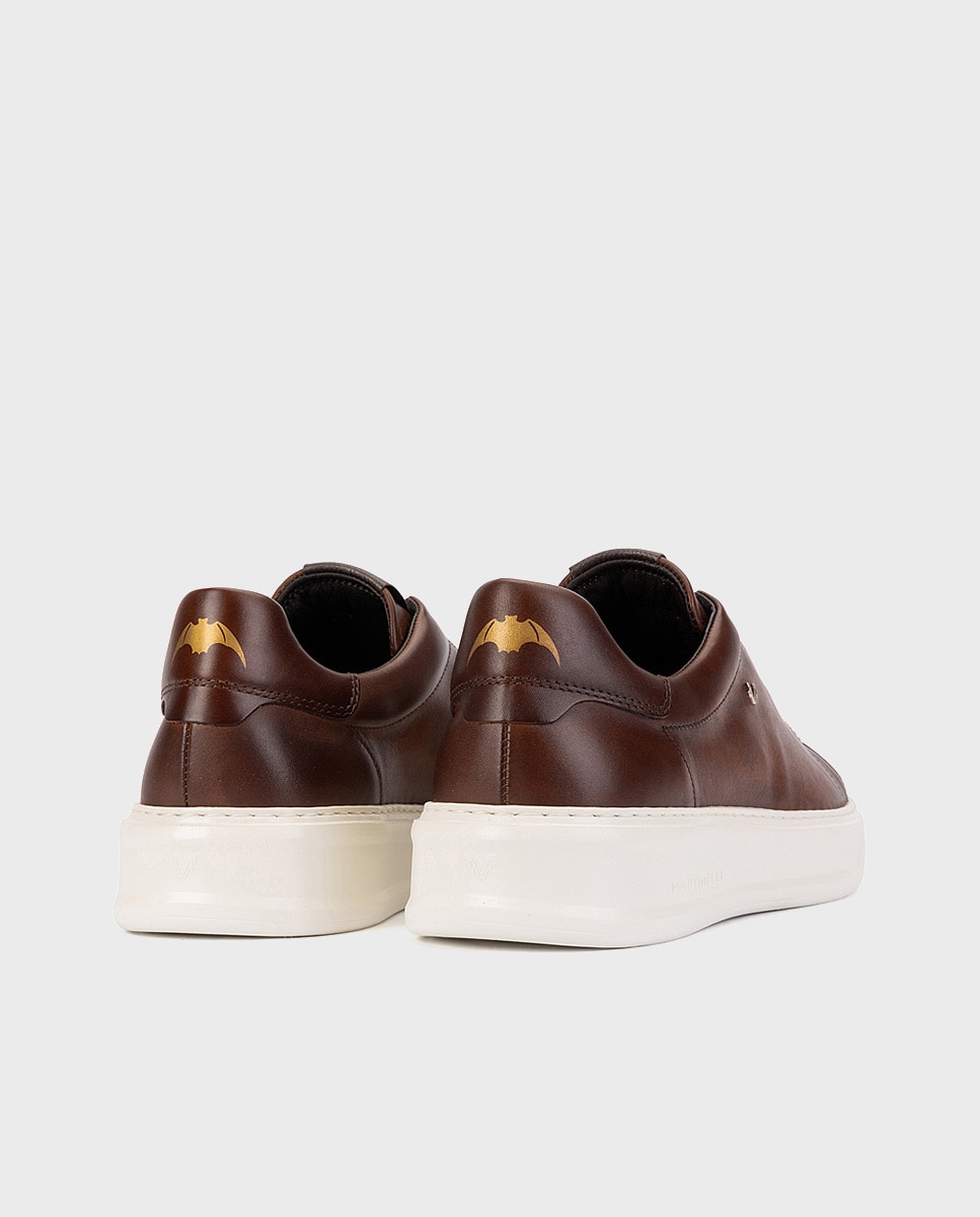 Zapatillas de hombre de piel con suela extraligera en color - Martinelli - Marrón oscuro Marrón oscuro-2