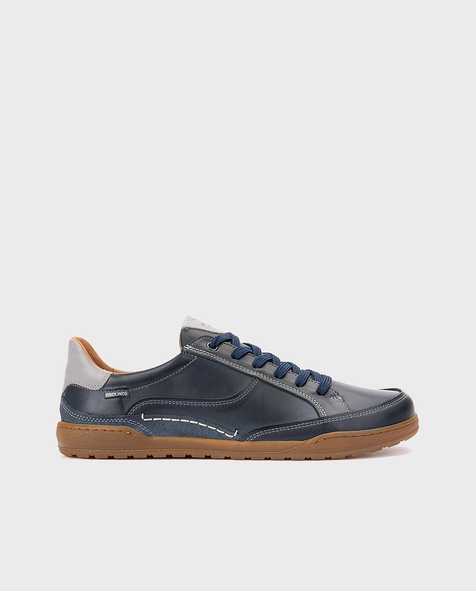Imagen 0 de Zapatillas de hombre de piel Azul