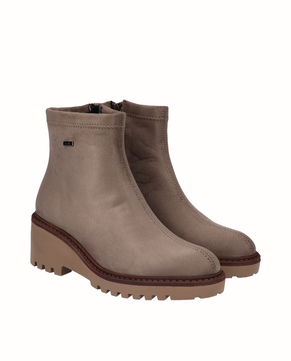 Botines básicos de cuña de mujer de licra hidrofugada - Viguera - Topo Topo-3
