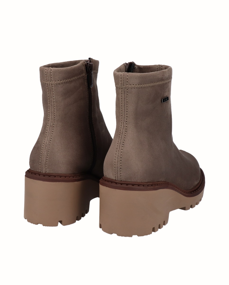 Botines básicos de cuña de mujer de licra hidrofugada - Viguera - Topo Topo-2