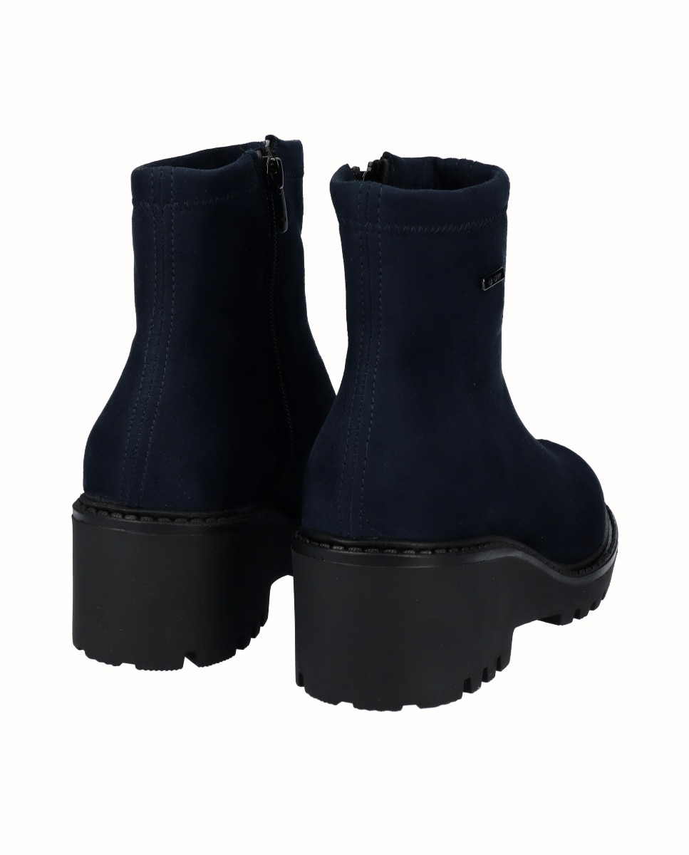 Botines básicos de cuña de mujer de licra hidrofugada - Viguera - Azul marino Azul marino-2
