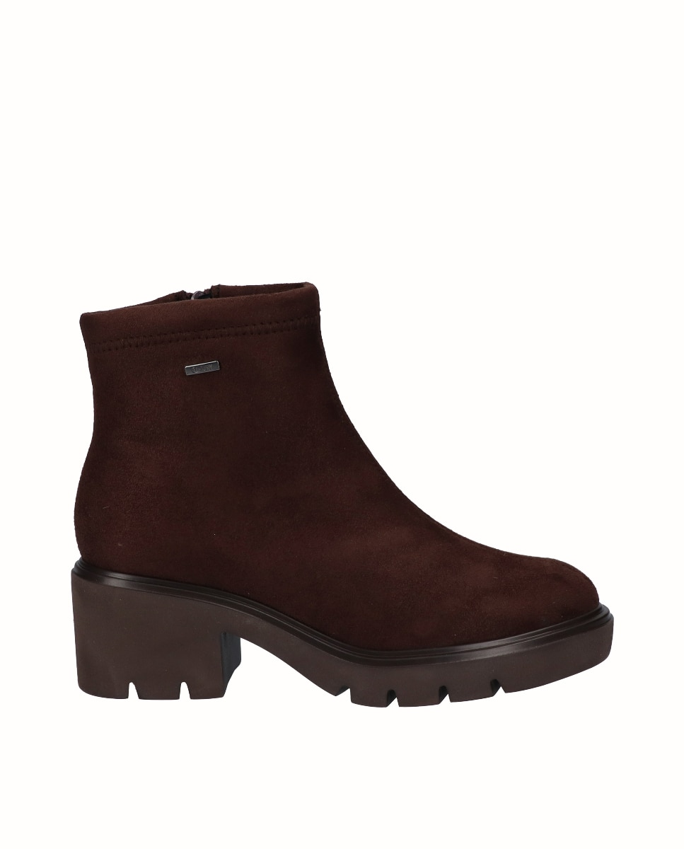 Botines suela track de mujer de licra hidrofugada - Viguera - Moka Moka-1