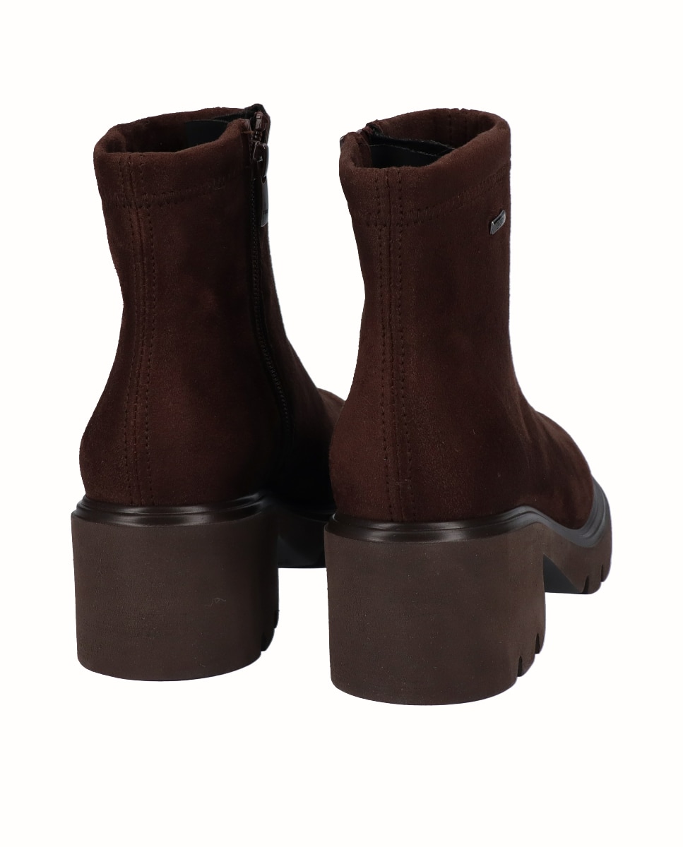 Botines suela track de mujer de licra hidrofugada - Viguera - Moka Moka-2