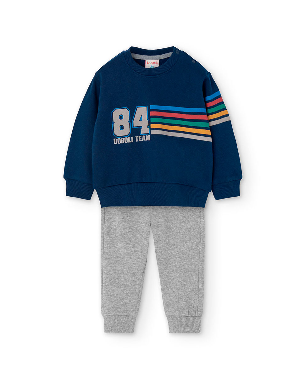 Conjunto de bebe nino con sudadera y pantalon deportivo Boboli El Corte Ingles