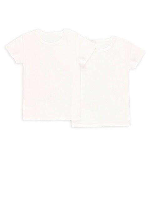 Imagen 0 de Pack de 2 camisetas interiores de niño 100% algodón de manga corta