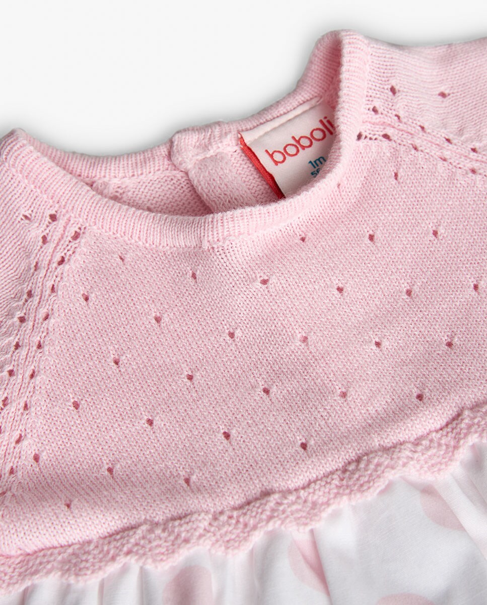 Abitino Boboli Per Bambina, Vestitino Lungo In Morbido Tricot - Comodo E Alla Moda