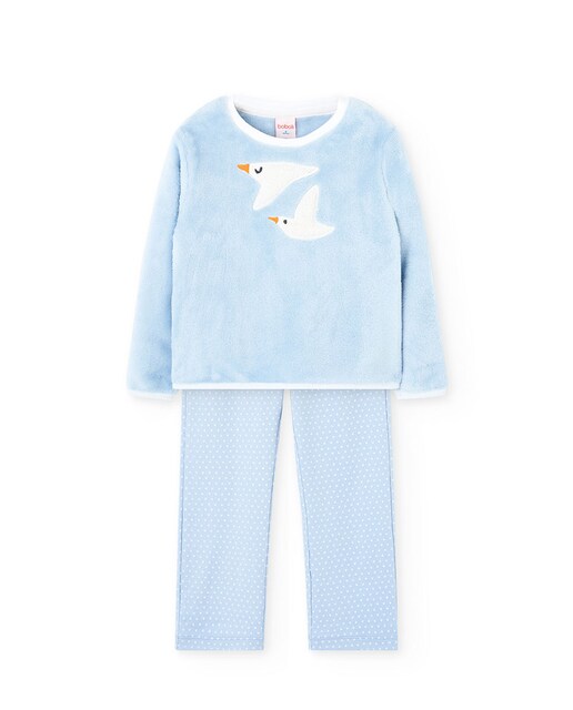 Imagen 0 de Pijama de terciopelo de bebé con manga larga