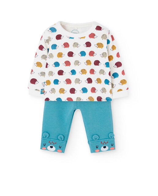 Imagen 0 de Conjunto de bebé de camiseta y pantalón con estampado