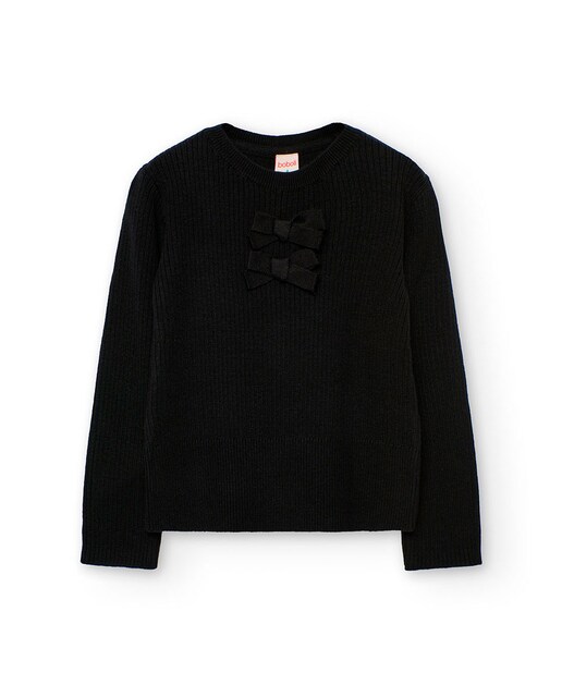 Imagen 0 de Jersey de niña con manga larga y cuello redondo