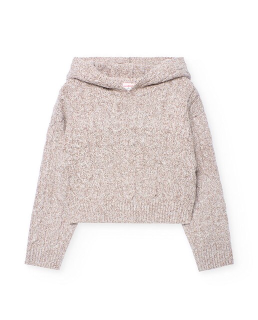 Imagen 0 de Jersey corto de niña con capucha