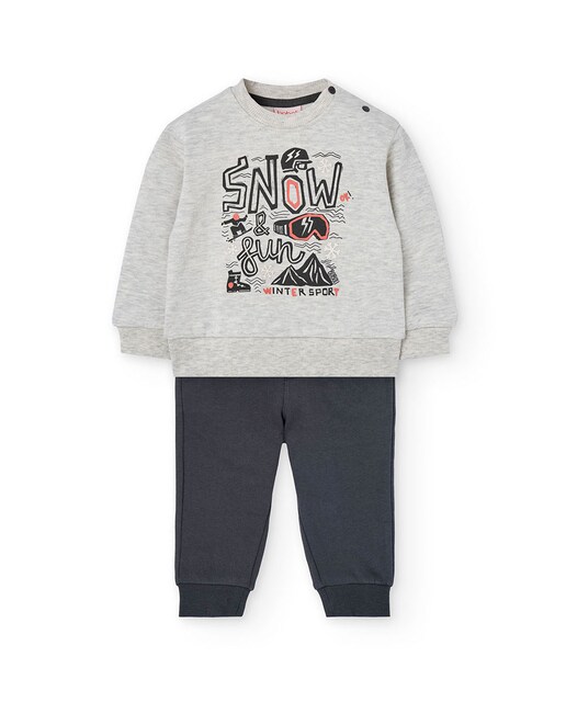 Imagen 0 de Conjunto de niño con sudadera y pantalón deportivo
