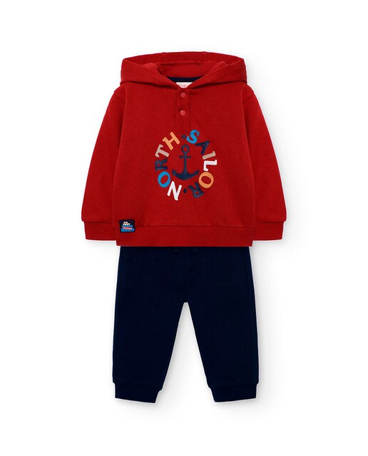 Imagen 0 de Conjunto de niño con sudadera y pantalón deportivo
