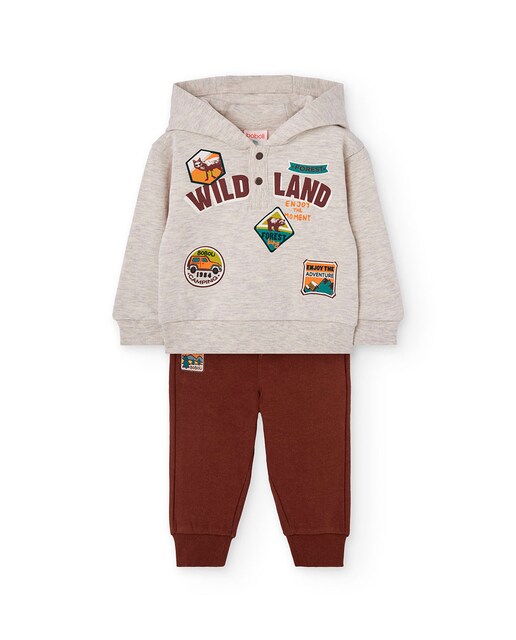 Imagen 0 de Conjunto de niño con sudadera y pantalón deportivo