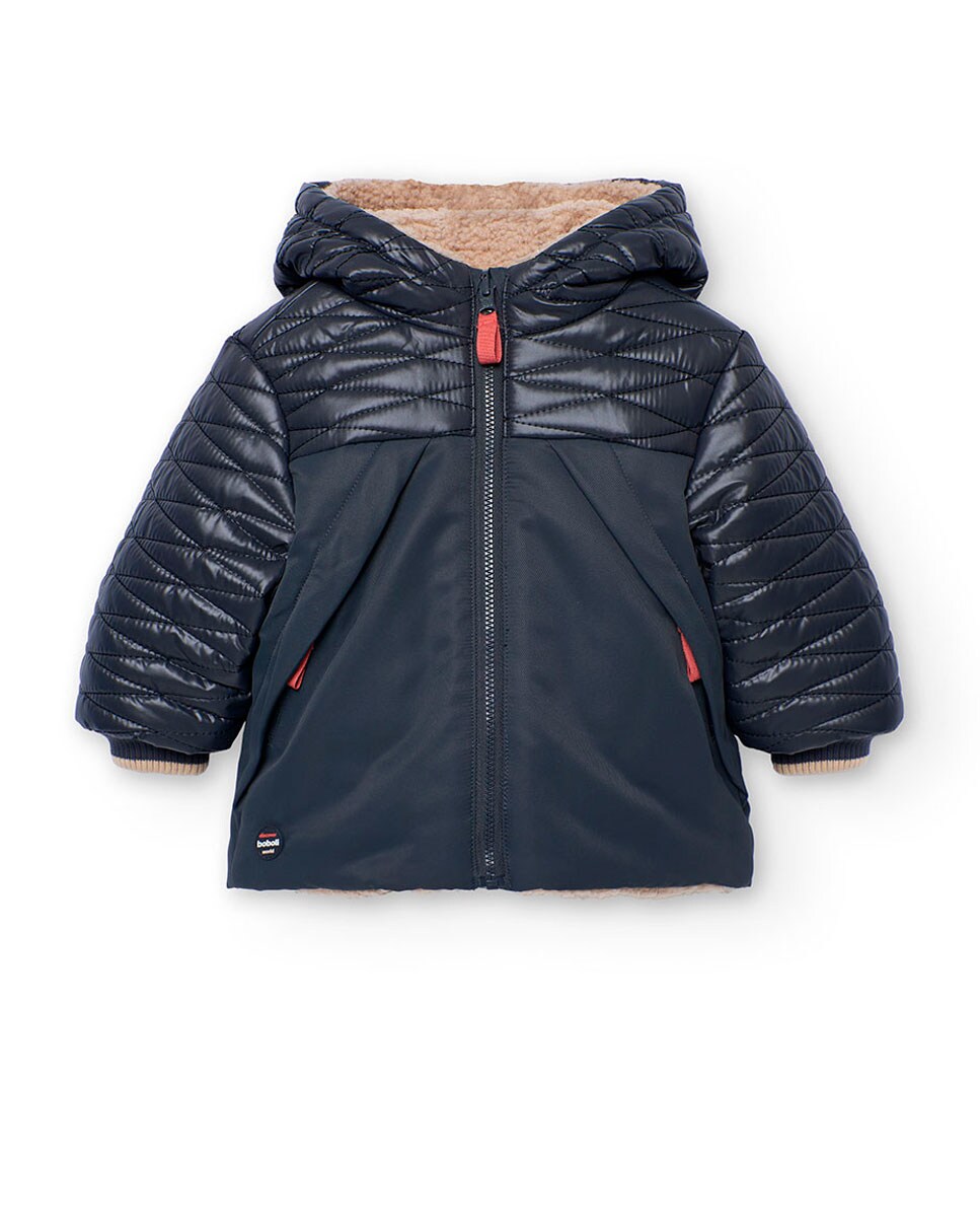 Parka reversible de bebé con capucha y borreguito · Boboli · El