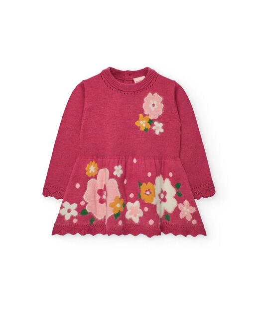 Imagen 0 de Vestido de niña con manga larga y flores