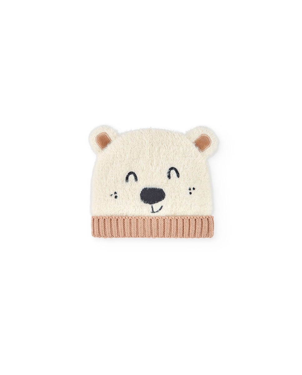 Gorro de bebé con orejas con forro