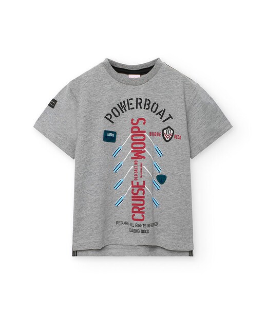 Imagen 0 de Camiseta de niño con cuello redondo y manga corta
