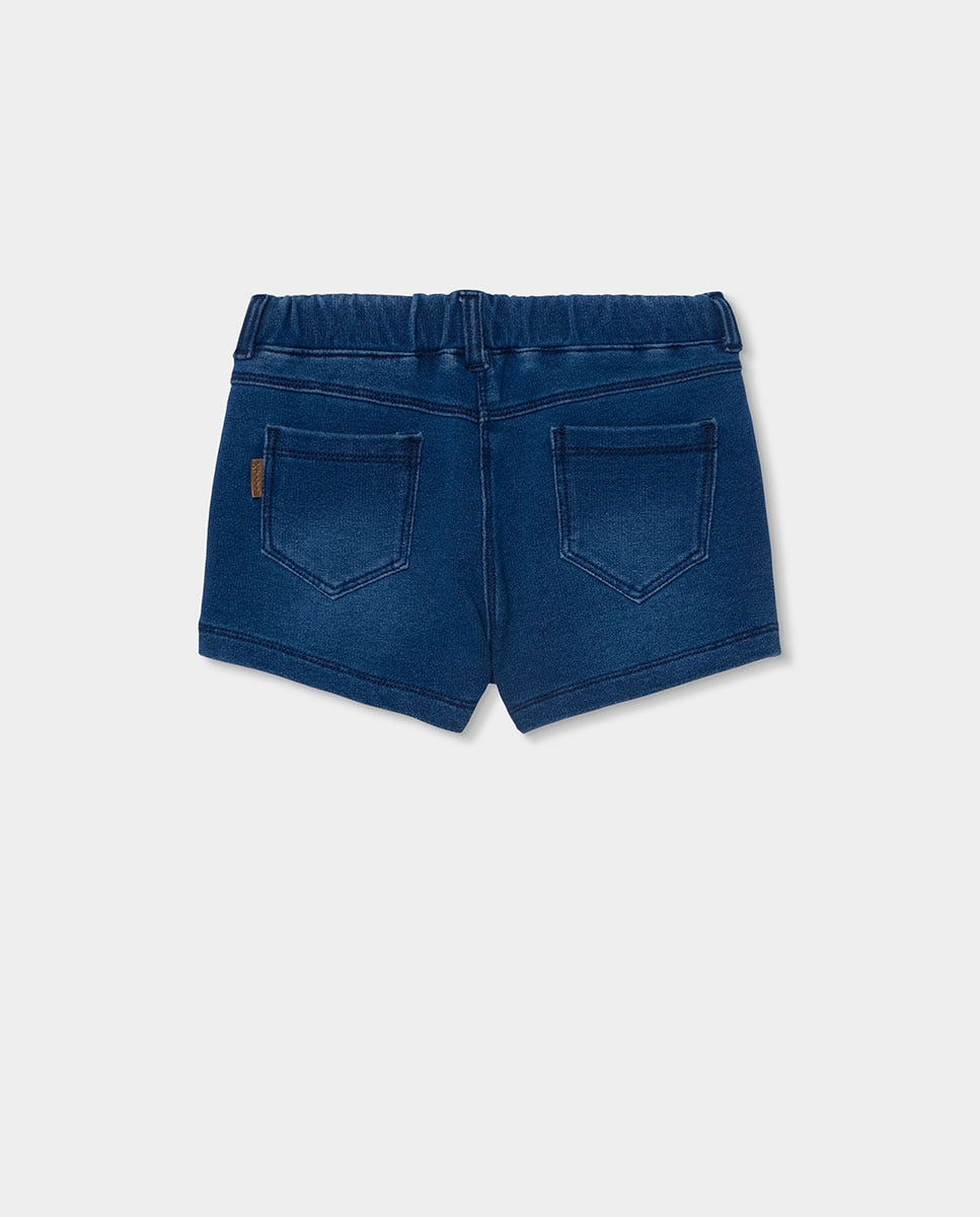 Pantalones short felpa denim azul - Boboli - Azul denim Azul denim-3