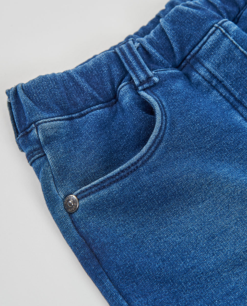 Pantalones short felpa denim azul - Boboli - Azul denim Azul denim-2