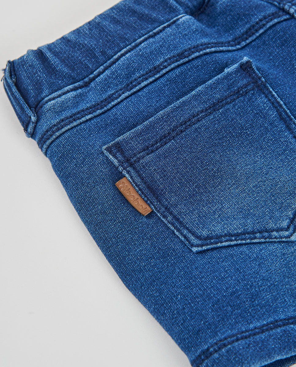 Pantalones short felpa denim azul - Boboli - Azul denim Azul denim-4