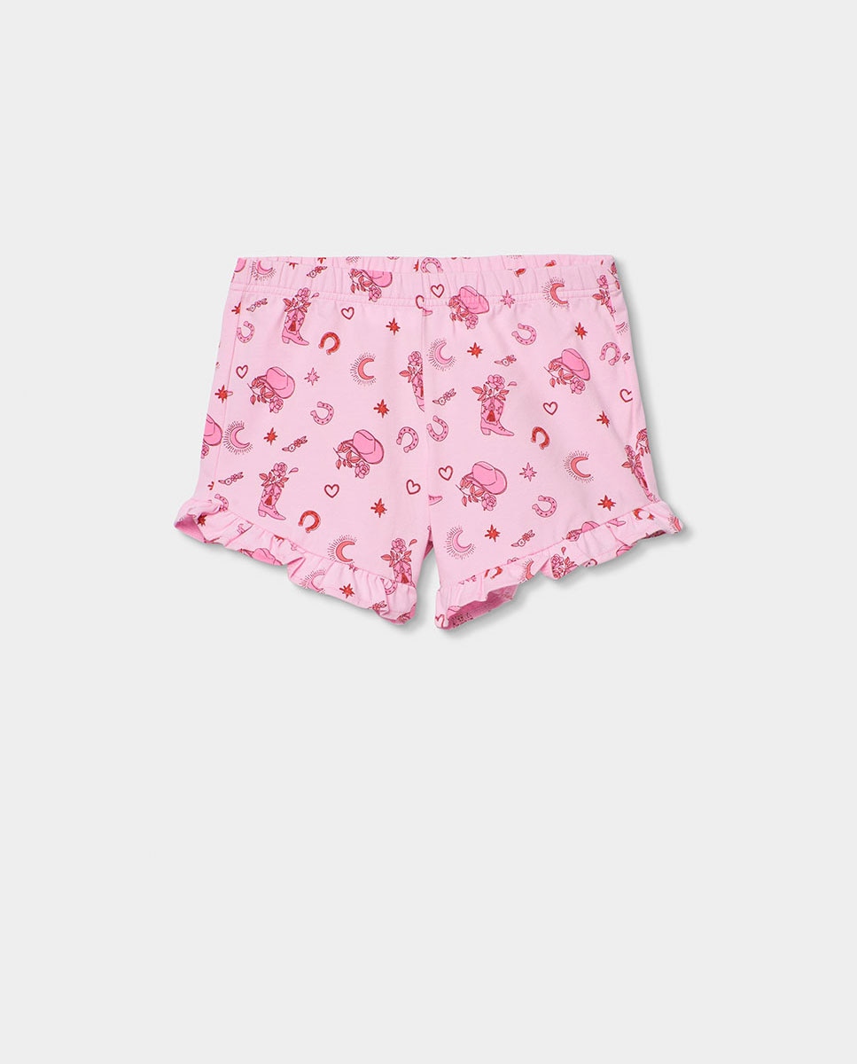 Pijama punto estampado de niña - Boboli - Rosa Rosa-4