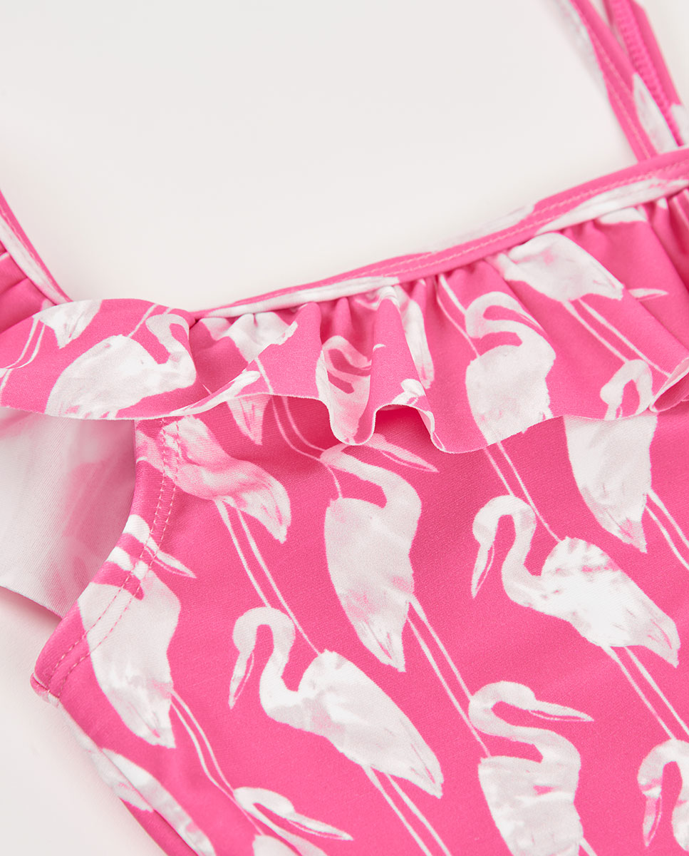 Bañador poliamida estampado de niña - Boboli - Rosa chicle Rosa chicle-2