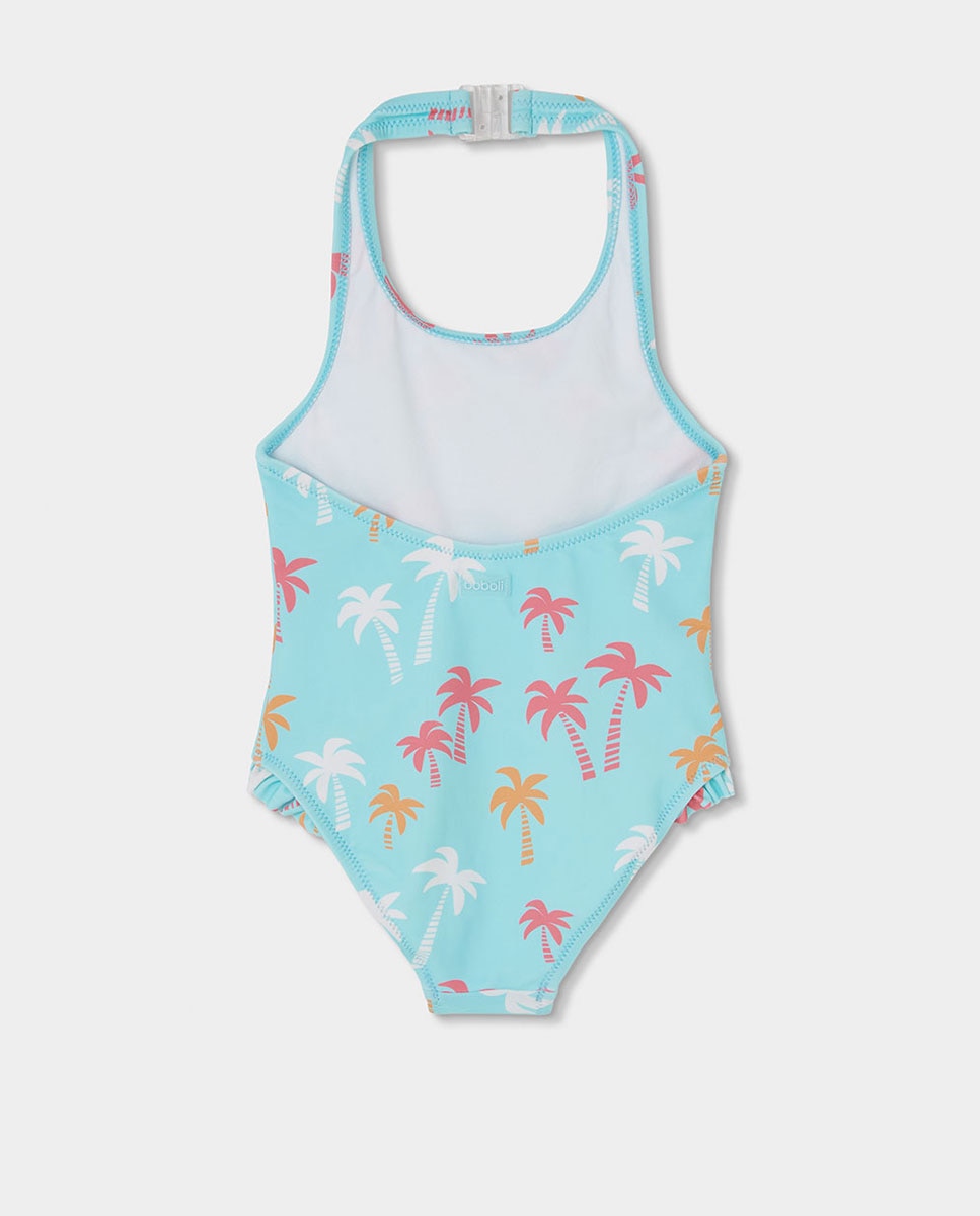 Bañador poliamida "palmeras" de niña - Boboli - Turquesa Turquesa-3