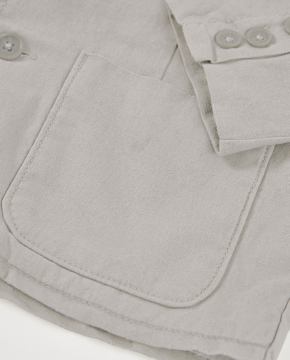 Americana lino de niño - Boboli - Gris claro Gris claro-4