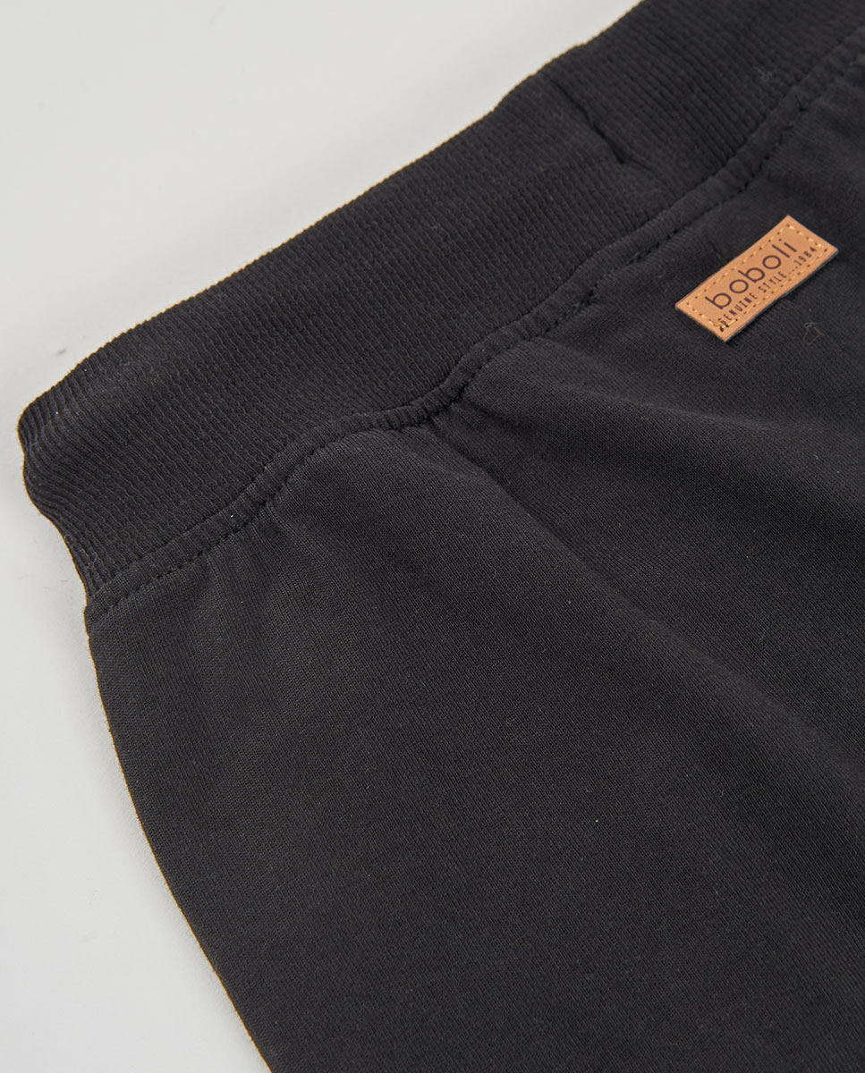 Bermudas de punto 100 % algodón para niño negras - Boboli - Negro Negro-2