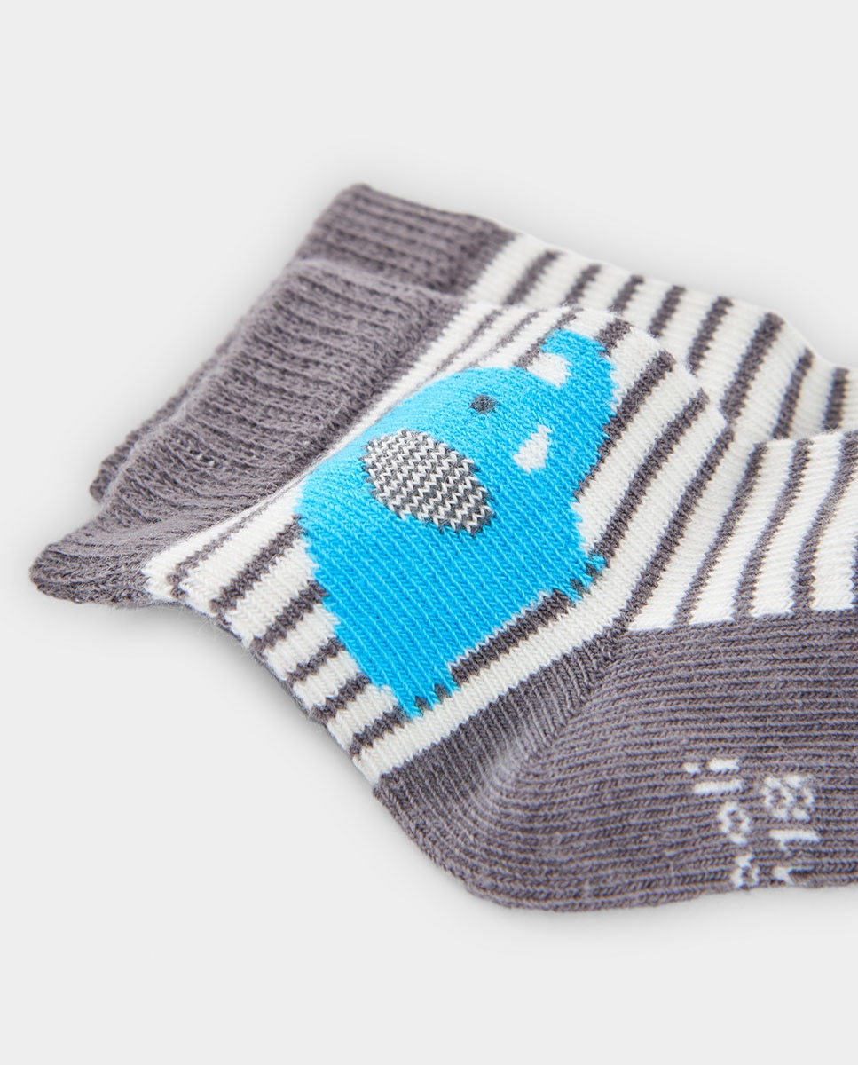 Pack de calcetines de algodón para bebé con estampado de animales - Boboli - Multicolor Multicolor-2