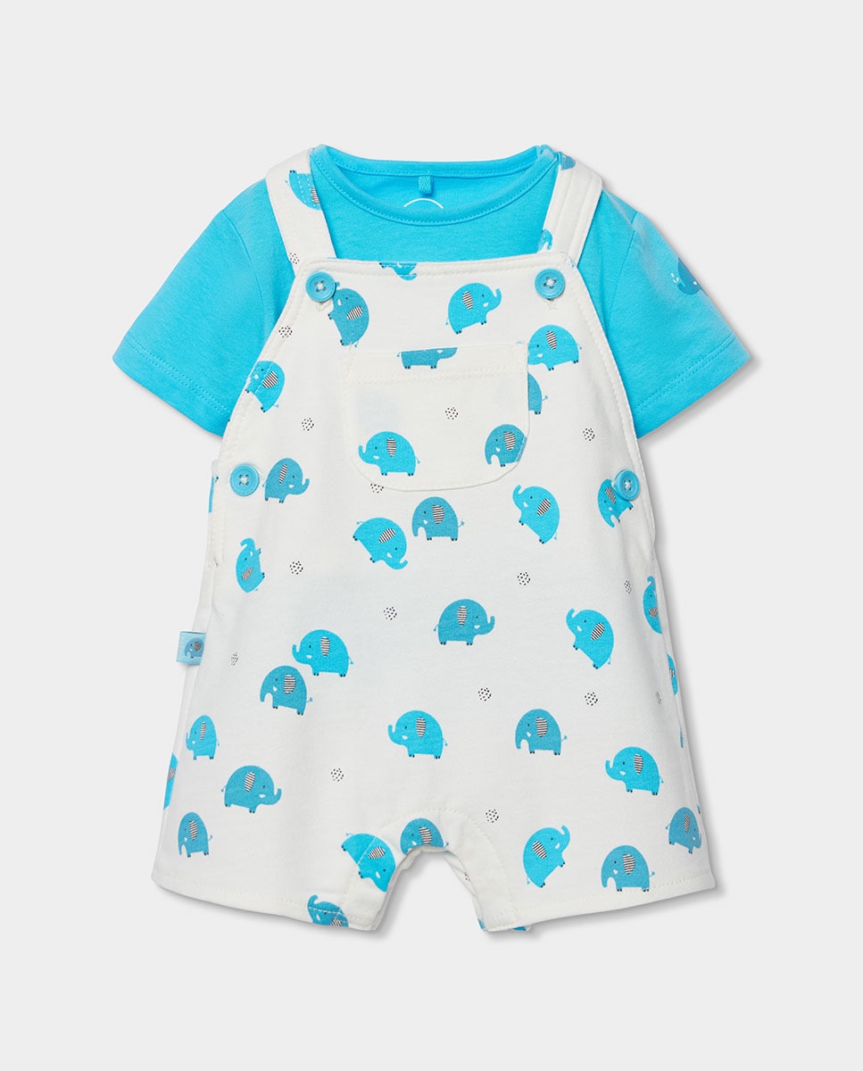 Conjunto punto de bebé niño - Boboli - Blanco Blanco-1
