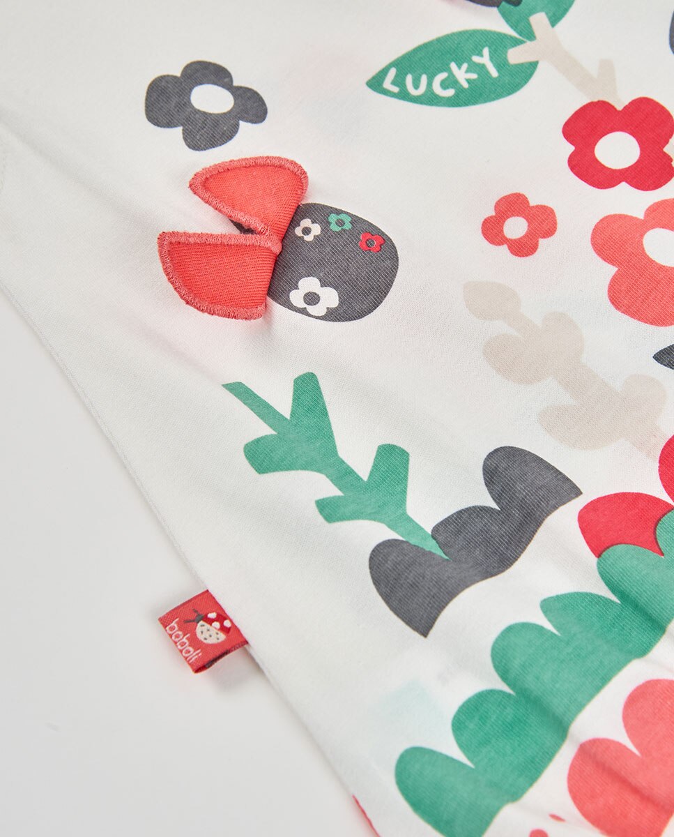 Pelele punto de bebé niña - Boboli - Blanco / Rojo Blanco / Rojo-2