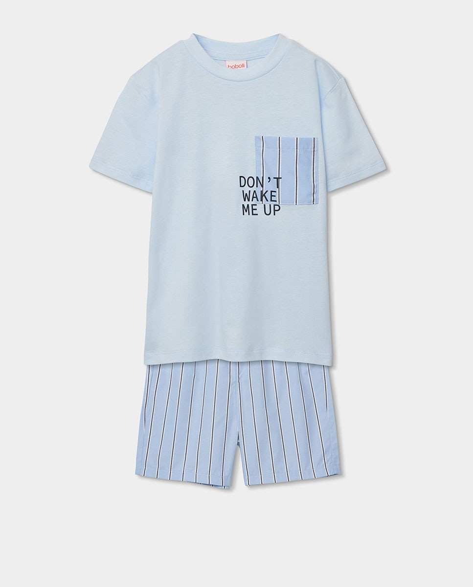 Pijama punto combinado de niño