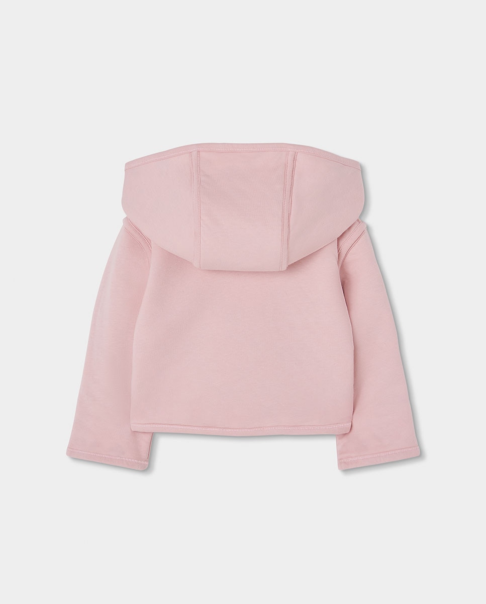 Chaqueta de punto de bebé niña de algodón con capucha - Boboli - Multicolor Multicolor-6