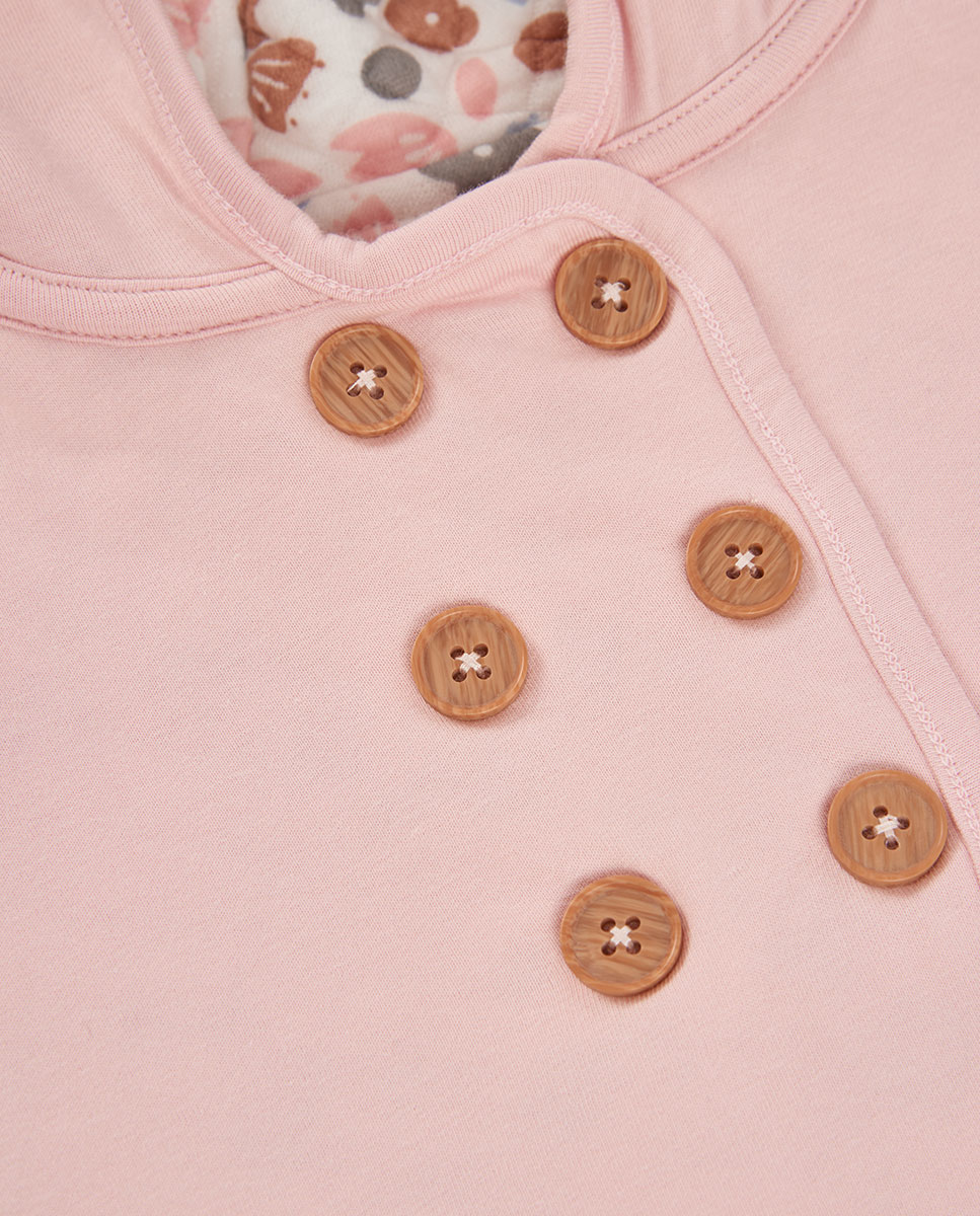 Chaqueta de punto de bebé niña de algodón con capucha - Boboli - Multicolor Multicolor-8