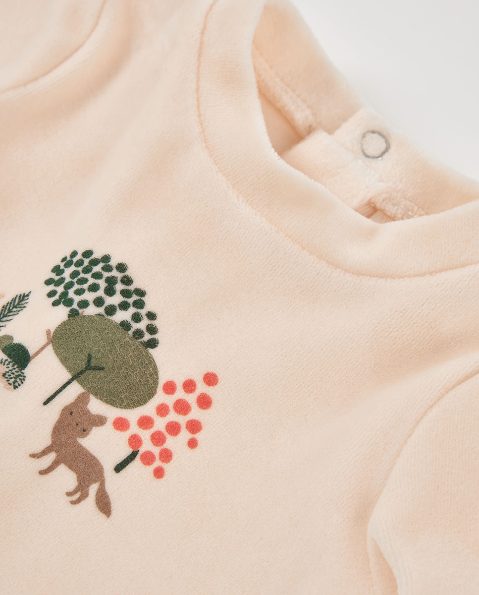 Conjunto de bebé de manga larga con cuello semicisne - Boboli - Multicolor Multicolor-7