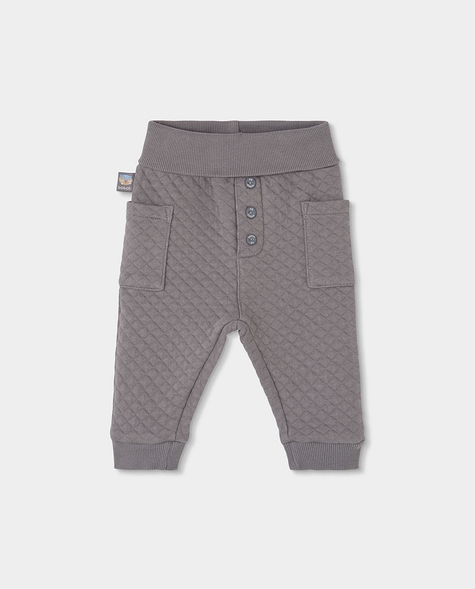 Conjunto de punto de bebe niño de manga larga con cuello redondo - Boboli - Azul claro Azul claro-4