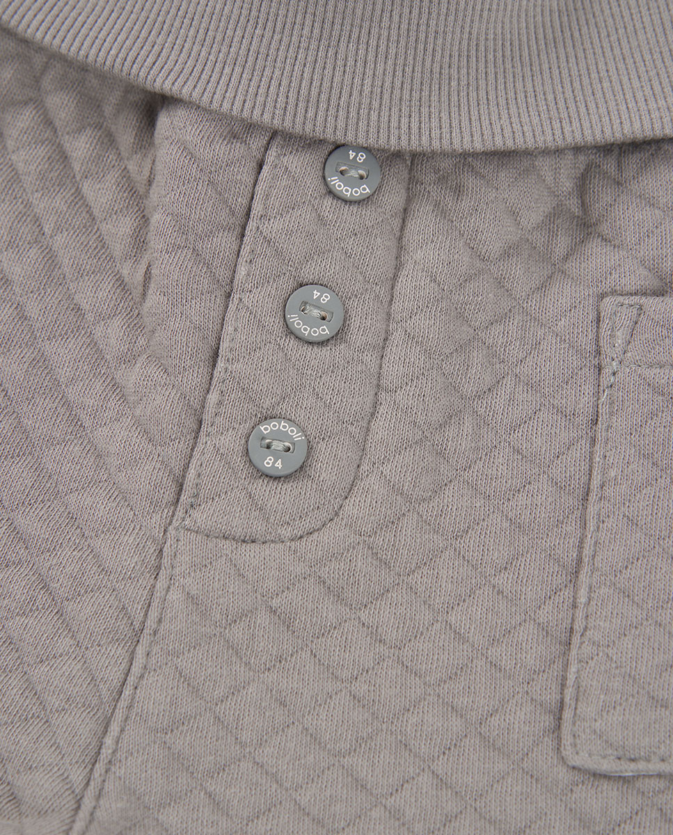 Conjunto de punto de bebe niño de manga larga con cuello redondo - Boboli - Azul claro Azul claro-8