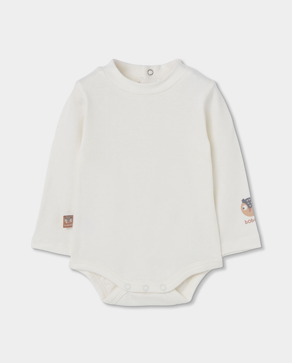 Conjunto de punto de bebe niño a cuadros con cuello semicisne - Boboli - Blanco / Rosa Blanco / Rosa-2