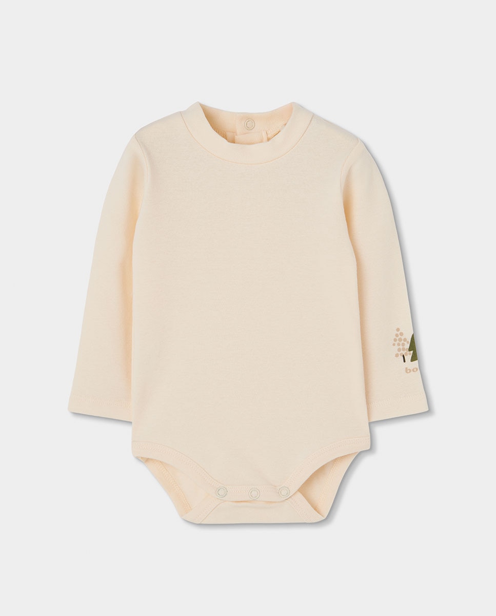 Conjunto de bebé niño con cuello semicisne - Boboli - Beige Beige-2