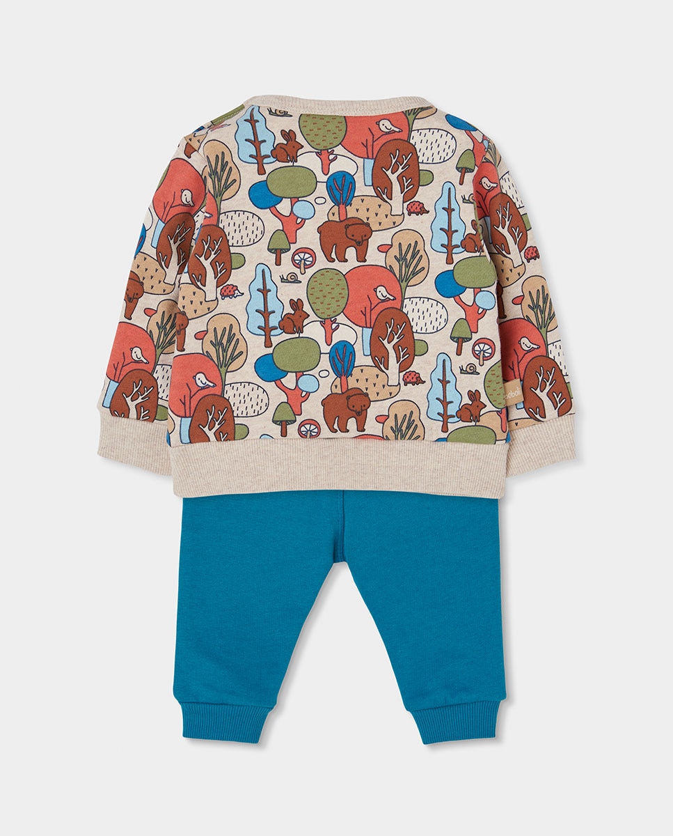 Conjunto de punto de bebé niño de algodón con bolsillo - Boboli - Azul marino Azul marino-4