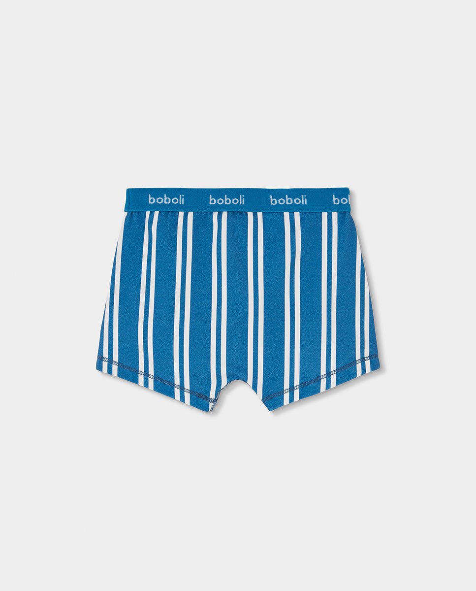 Pack de 3 bóxers de niño de algodón - Boboli - Azul / Blanco Azul / Blanco-6
